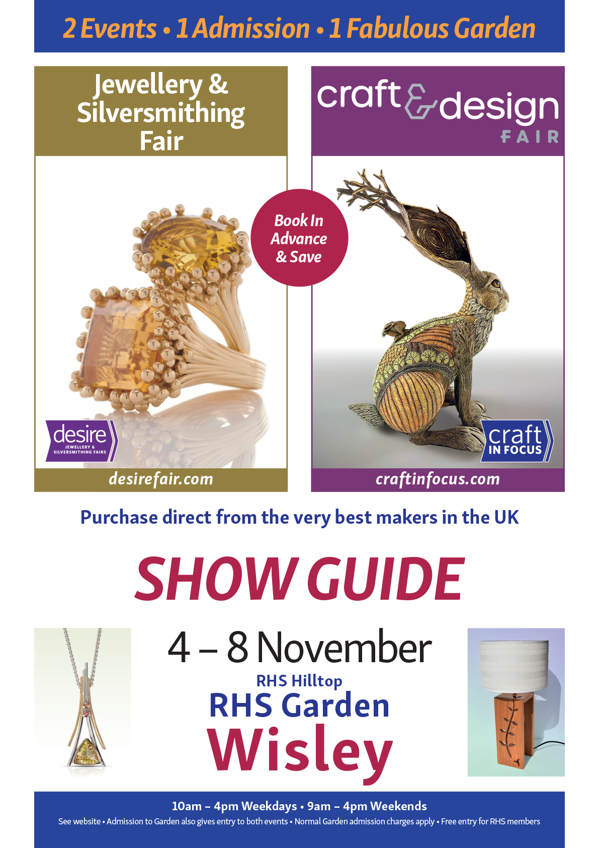 Desire Wisley November 2026 Show guide